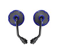 para CBR1000RR para CBR1100XX para PCX 125 para PCX 150 para CR80R Espejos Retrovisores Universales Motocicleta 10 Mm Modificados Retrovisores Moto(Blue)