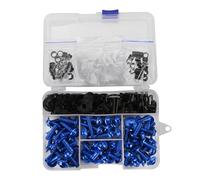 Para CBR600RR CBR1000RR CBR 600 F2 F3 F4 CBR 600 RR 1000 RR 900 929RR 650R 177 Uds Kits De Pernos De Carenado Tornillos De Clips De Sujeción Kit de tornillos de carenado(AZUL)