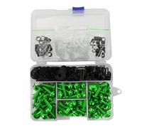 Para CBR600RR CBR1000RR CBR 600 F2 F3 F4 CBR 600 RR 1000 RR 900 929RR 650R 177 Uds Kits De Pernos De Carenado Tornillos De Clips De Sujeción Kit de tornillos de carenado(VERDE)
