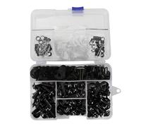 Para CBR600RR CBR1000RR CBR 600 F2 F3 F4 CBR 600 RR 1000 RR 900 929RR 650R 177 Uds Kits De Pernos De Carenado Tornillos De Clips De Sujeción Kit de tornillos de carenado(Negro)