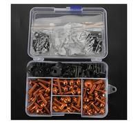 Para CBR650R CBR125R CBR150R CBR500R CBR300R CBR 650 500 R Tornillos De Carenado De Motocicleta Tornillos Clips De Sujeción Tuercas De Tornillo Kit de tornillos de carenado(Naranja)