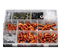 Para CBR954RR 2002 2003 Motocicleta Carenado Cuerpo Para Tornillo Kit Spire Para Velocidad Sujetador Clip Montaje Tuerca Reemplazo(Orange)