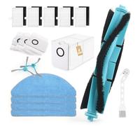 Para Cecotec Conga 7490 Immortal / 8290 Immortal Ultra Power Home Genesis X-Treme Repuesto Accesorios con 1 Cepillo Principal,2 Cepillo Lateral,3 Bolsas Polvo,5 Filtro Hepa,4 Paños Fregado Accessory