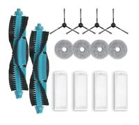 Para Cecotec para Conga 11090 juego de piezas incluye cepillos laterales principales, filtros y paños de fregona para limpiadores