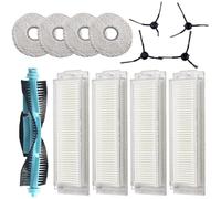 Para Cecotec para Conga 11090 Kit de piezas de aspiradora incluye cepillos laterales, filtros de cepillo de rodillo y paños de fregona para un cuidado eficaz del suelo (B)