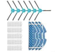 Para Cecotec para Conga 1290 1390 1590 Robot Aspirador Juego de Repuesto Cepillo Lateral Filtro HEPA y Paño de Trapeador para Mantener una Funcionalidad de Limpieza Óptima