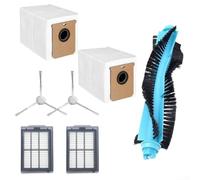 Para Cecotec para Conga 15090 16090 AI SpinArm Robot Aspirador Juego de piezas de repuesto con cepillo principal, filtros duales, bolsas de polvo y cepillos laterales para un mantenimiento de limpieza