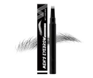 Para cejas masculinas, bolígrafo para el maquillaje del bigote, para el contorno de la barba, para el uso de viaje a casa para salidas, vacaciones, oficina, desplazamiento y diario