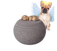 para Cenizas de Mascotas - Urna cremada para Mascotas | Conmemorativo Tarro de Memoria conmemorativo, Recipiente funerario Decorativo de condolencia, contenedor de Recuerdo de Muerte Respetuoso,