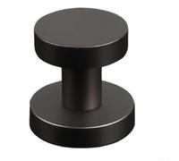 Para cerradura de puerta compacta, cierre de un solo lado para puertas de pared interior y habitaciones privadas con un mecanismo oculto y forma ergonómica de mango (negro)