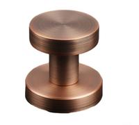 Para cerradura de puerta invisible diseñada para interiores de dormitorio y puertas de pared de fondo con mango redondo suave y ojo de cerradura compacto (bronce rojo)