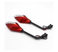 para CFMOTO 800NK 250CL 250NK 700CL 800MT 150NK 450CL 450NK Espejo Retrovisor para Motocicleta con Luz LED De Intermitente Retrovisores Moto(Red)