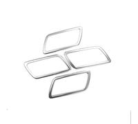 para Chevrolet Holden para Equinox 2017 2018 Embellecedor Marco para Caja Almacenamiento Puerta Interior Coche Acabado Interior(Plata)
