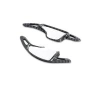 Para Chevrolet Para Camaro 2016-2023 Coche Volante Palanca Cambios Paddle ABS Fibra Extensión Palanca Cambios Accesorios 2pcs(Fiber black)