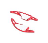 Para Chevrolet Para Camaro 2016-2023 Coche Volante Shifter Paddle ABS Extensión Fibra Shift Paddle Accesorios 2pcs(Fiber red)