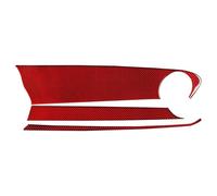 Para Chevrolet Para Camaro 2017-2022 Pegatinas Decorativas Para La Cubierta Del Panel De Instrumentos Del Copiloto DYDGUTUFB(Red carbon fiber)