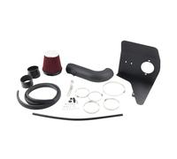 Para Chevrolet Para Camaro Para SS 6.2L 2010-2015 Motor Aspiración Natural Kit Admisión Aire Frío 4'' + Filtro Rojo De Protección Térmica Tubo De Entrada De Aire(Negro)