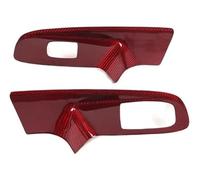 Para Chevrolet Para Corvette C8 2020-2023 Panel Interruptor Elevación De Vidrio Para Ventana Coche Moldura Cubierta Marco Pegatina Coche Interior Accesorios(A Carbon Fiber Red)