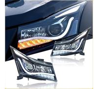 para Chevrolet para Cruze 2009 2010 2011 2012 2013 2014 2015 2016 Conjunto De Faros LED Automóvil Faros Delanteros Xenón Señal Giro Lente Ojo Ángel Coche Faro Principal Montaje(Right Steering Wheel)