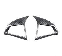 Para Chevrolet Para Cruze Sedan Hatchback 2009-2015 Cubierta Protectora Cromada Volante Coche Pegatina Embellecedora Accesorios 2 Uds Coche Interior(B Carbon fiber)