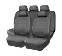 para Chevrolet para Sonic para Freed para City para Geely para Atlas para Peugeot 208 Funda Asiento Cuero para Coche para Conjunto Completo Accesorios Fundas Asiento(Gray)