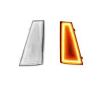 Para Chevry Para Malibu Para El Para Camino Luces De Posición Laterales Delanteras Luces De Esquina Luces Señal De Giro Luces De Conducción Luz Señal Giro Luces Indicador(Clear Lens Amber)