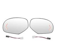 Para Chevy Para Avalanche Para Silverado Para Suburban 2007-2014 Lente Cristal Espejo Retrovisor Lateral Calefactable Con Señal Giro Espejo Retrovisor Reemplazo(A pair)