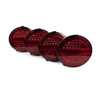 para Chevy para Chevrolet para Corvette C6 2005-2013 Conjunto de luz Trasera de Freno y luz Intermitente 4X Lente de luz Trasera (Lente ahumada)