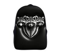Para Chico Niña Informal Grande Mochila Animal Moderna Y Duradera Mochila Escolar En 3D 2 Compartimento Mapache Con Compartimentos Mochilas Ligeras-16，para Adolescentes Adultos Safari De Senderismo