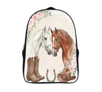para chico niña viaje de impermeable mochila cabeza de animal gran capacidad impreso en 3d mochilas caballo con arnés ajustables mochilas impreso 2 compartimento-16,para adolescentes,adultos