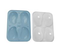 para chocolate con forma de mango 3D de 4 cavidades - Hardware culinario, construcción antiadherente de dimensiones 7,48 x 5,47 x 1,97 pulgadas, sinónimo de matriz, accesorio | Molde para Mousse