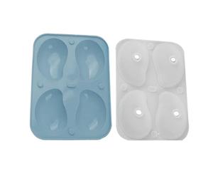 para chocolate con forma de mango 3D de 4 cavidades - Hardware culinario, construcción antiadherente de dimensiones 7,48 x 5,47 x 1,97 pulgadas, sinónimo de matriz, accesorio | Molde para Mousse