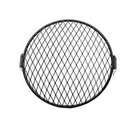 Para Choppers Para CafeRacer Motocicleta Faro Parrilla Protector Cubierta Malla Montaje Lateral Universal Motocicleta Rejilla Faro(B)