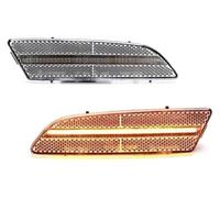 Para Chrysler Para Crossfire 2004-2008 Luz De Señal Giro Indicador De Espejo Lateral Luces Delanteras Amarillas Ámbar Luz Para Parachoques Delantero Intermitente Dinámica Espejo Lateral(2pc Front Ambe