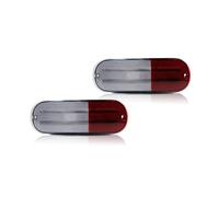 para Chrysler para PT para Cruiser 2001-2005 Kit de Carcasas de reflectores para Parachoques Trasero de Coche Luz de Marcha atrás Espejo retrovisor para Coche Intermitente (Lente roja Transparente)