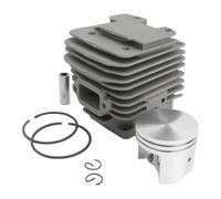Para cilindro de 52 mm de alta resistencia para kit de pistón para motosierra Magnum MS380 038, juego completo de repuesto de metal con pines y anillos, compatible con la pieza 1119 020 1202