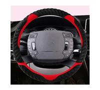 para Citroen C1 C2 C3 C4 C5 C4L para Berlingo C4 para Picasso C5 para AIRCROSS Protector para Volante Coche Cubierta Volante Automóvil(Red O Shape)