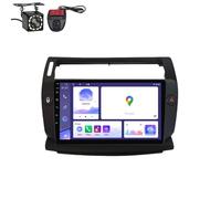 Para Citroën C4 La Lc C-Triomphe C-Quatre 2004-2014 estéreo de coche doble DIN Multimediacon pantalla táctil HD de 9 pulgadas radio inalámbrica con Carplay Android Auto GPS Bluetooth GPS NaviFM/AM(Q80