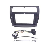 para Citroen C4 LA LC para C-Triomphe para C-Quatre 2004-2014 Adaptador De Marco De Radio De 9 Pulgadas Embellecedor De Montaje para Panel De Audio POMPOMPUR(Black with Cable)
