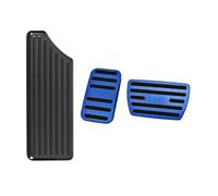 Para Civic 10. ª Generación 2016-2019 2020 2021 2022 2023 Placa Reposapiés Aluminio Cubierta De Pedales Freno Y Acelerador Almohadilla Antideslizante(3pcs Black Blue)