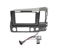 para Civic 2006-2011 Kit Embellecedor Salpicadero con Marco DVD Y Audio 10.1 Pulgadas para Coche Pantalla Reproductor Radio 2 DIN Accesorios Coche(RHD Frame-Cord)