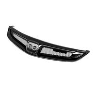 Para Civic 2006-2011, Parrilla Delantera De Coche, Parrillas De Carreras, Capó De Parachoques Superior, Kit De Carrocería Malla Accesorios Rejilla Paragolpes(Negro brillante)