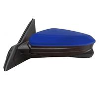 Para Civic 2016-2020 Conjunto Espejo Retrovisor Coche Lente Cristal Conjunto Punto Ciego Marco Cubierta Calefactable Lateral Espejo Retrovisor Completo(11 Wire Left blue)
