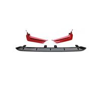 para Civic 2022 2023 2024 Protector De Soporte para Alerón De Parachoques Delantero Borde Inferior Divisor(Black Red)