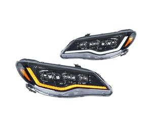 Para Civic FD2 8th 2006-2012 Conjunto Faros Delanteros LED Automóvil | Faros Delanteros Conjunto Actualización Lente Proyector Dinámica Plug&Play LHD RHD Faro Delantero(RHD)