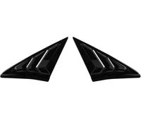 Para Civic Para 10. ° Para Gen 2016-2020 Hatchback Ventana Lateral Trasera Rejillas Ventilación Scoop Shades Cubierta Embellecedora Alerón Ventana Trasera(Glossy Black)