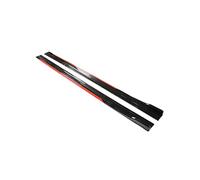 para Civic para Accord 9TH 10TH EK EG S2000 Todos Los Modelos 8 Uds 2,18m/2m Universal Separador Labios Placa Basculante Extensión Falda Lateral Coche MENSUNUBNM(2m Black-Red)