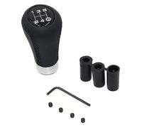 Para Civic Para FIT Para CITY Para CRV Universal 5/6 Velocidad Perilla Cambio Marchas Manual Palanca Cambios Stick Rojo Negro Stitche Pomo cambio marchas(Black Line 5 Speed)