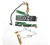 Para CLAA154WB03N CLAA154WB04 VGA HDMI AV USB RF 1CCFL 30Pin LVDS LCD panel remoto+inversor+teclado T.V53 controlador kit (CLAA154WB04)