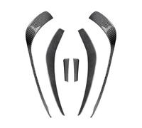 para Clase A W176 Sport 2013 2014 2015 AMG Cubierta Parachoques Delantero Cuchilla Embellecedor Faros Antiniebla Luz Accesorios para Automóviles(6pcs Carbon Look Set)